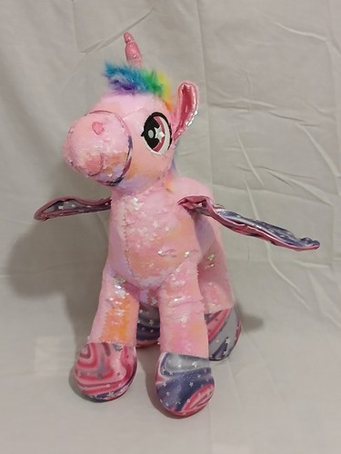 Pink rainbow sequin unicorn - pink, &