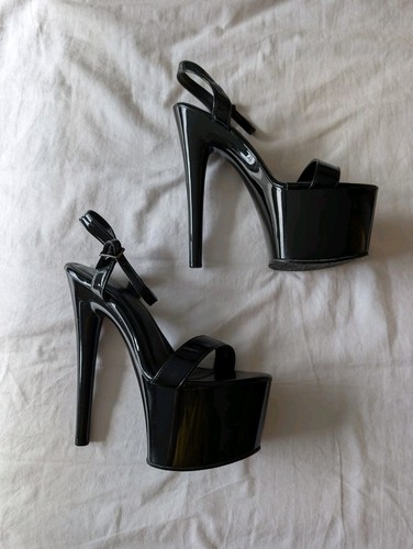 Black platform sandals - black,