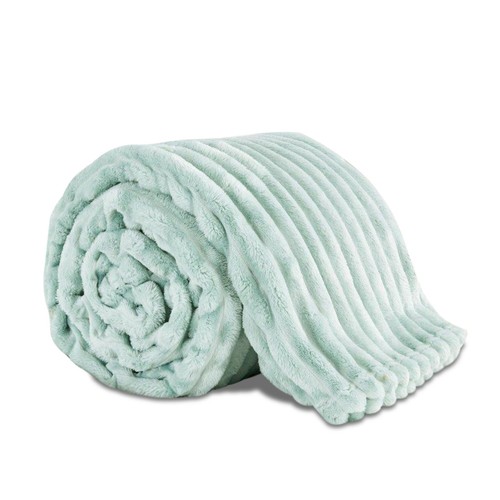 Chunky ribbed throw - ribbed, fluffy