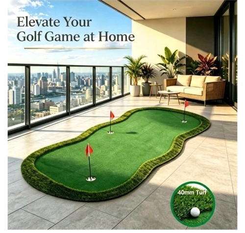Large golf putting mat - putting,