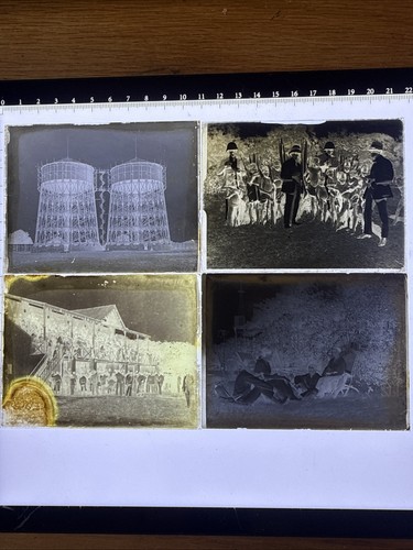 Glass plate negatives colonial - glass,
