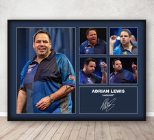 Adrian Lewis Darts Signed