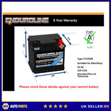 AGM Battery fits NISSAN LEAF