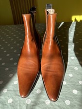 Beautiful Patrick Cox Tan Chelsea Boots Winklepickers/Pointed Toe - Italian-made