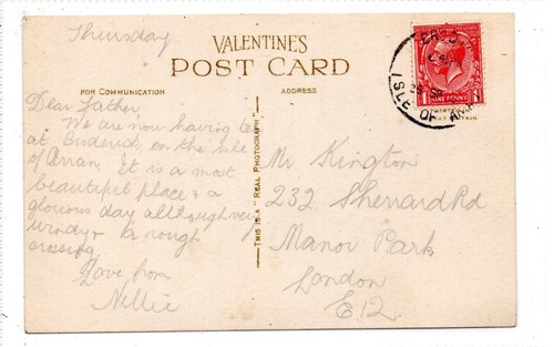 Picture postcard with brodick - postcard,