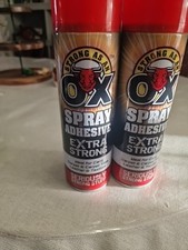 2X Heavy Duty Adhesive Glue Spray Paper Foam Carpet Card Tile Craft Fabric 500ml