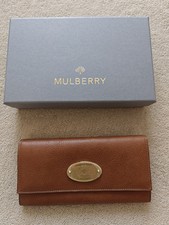 Genuine Mulberry Continental Wallet NVT Oak