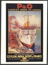 Modern Postcard: P&O SHIPPING