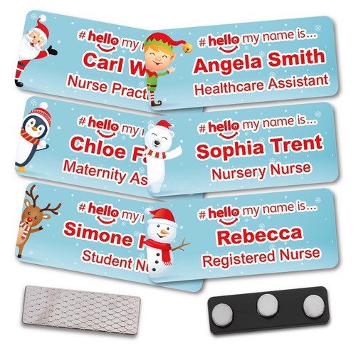 Hello name badge - badge, nurse