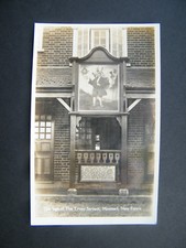 Old postcard pub sign of - old,