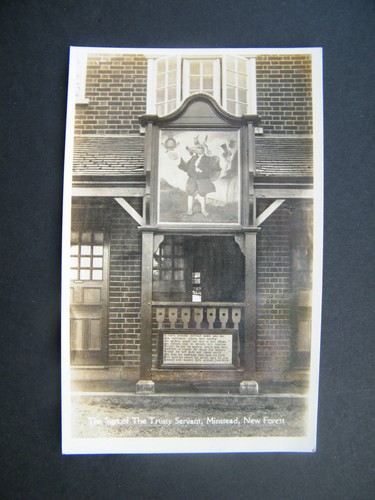 Old postcard pub sign of - old,