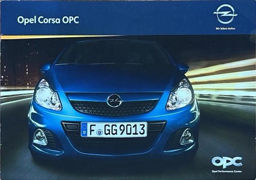 Opel corsa opc - opel, brochure