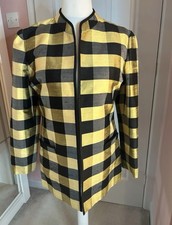 100% Thai Silk Black & Yellow