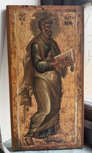 Wooden icon picture matthew - icon,