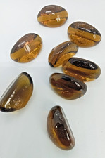 60 X Decorative AMBER Glass
