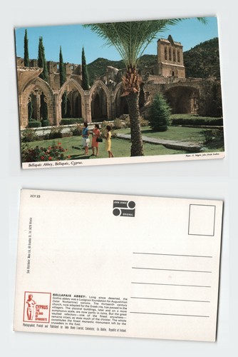 Vintage postcard bellapais - vintage,