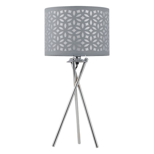 Chrome tripod 52cm table - chrome,