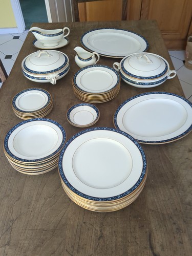 Aynesley blue vine - blue, porcelain