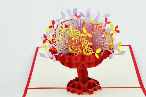 Pop card handmade - 3d, up