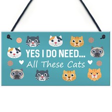 Cat Signs For Cat Lovers Hanging Cat Signs And Plaques For Home Decor Cat Gifts