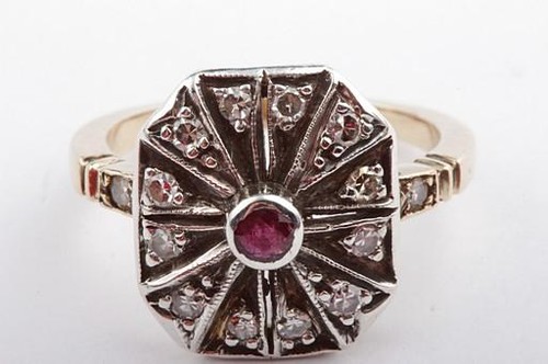 Ring 585 14k - yellow, gold