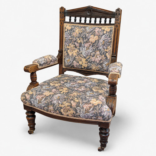 Antique victorian oak - victorian, nursing