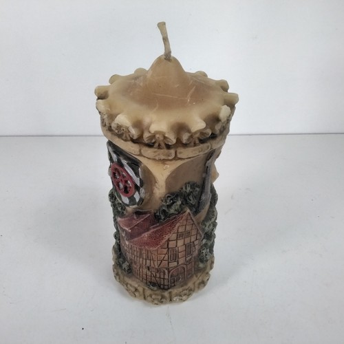 Hand carved wax candle - wax,