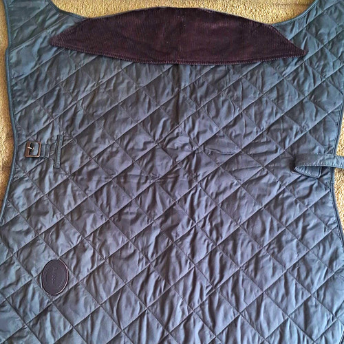 Barbour quilted fabric dog - fabric,