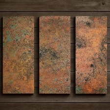 Handmade copper wall panels Trinita – 3 design panels for kitchen backsplash