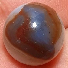 5/8" HTF Vitro Agate Fancy Conqueror Colour Combo Vintage Marbles NM