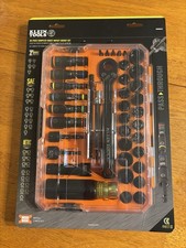 Klein Tools 65500KNECT Complete Impact Pass-Through Flip Socket Set 39-Piece NEW