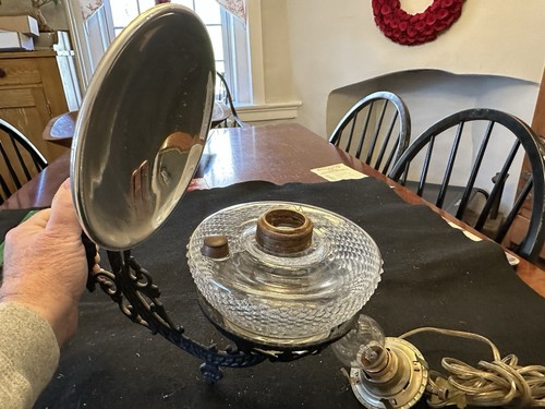 Antique glass joil - glass, lamp