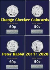 UK coin card 50p 2017 2020