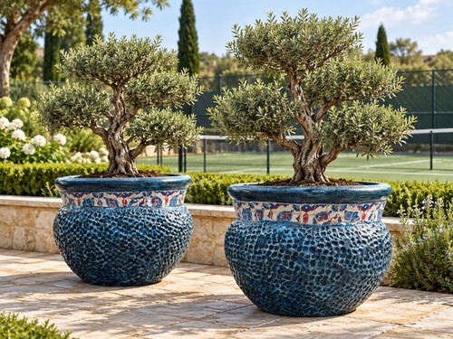 Pair handmade blue - pair,
