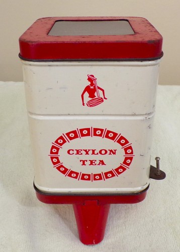 Vintage tea caddy - wall, mounted