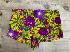 Vintage 50's bikini shorts in yellow and purple by Triumph