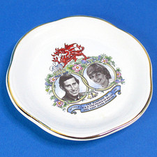 Wedding Charles & Diana - Ringtons by Palissy Small Fluted Trinket Dish - 12 cm