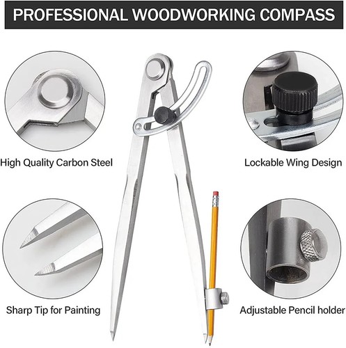 Woodworking compass drawing - woodworking,
