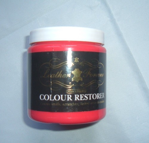 Red leather colour restorer - leather,