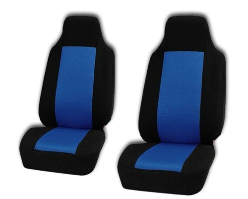 Racing black blue front seat - blue,