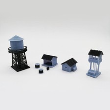 Outland Models Train Railway Layout Trackside Building Set Z Gauge 1:220