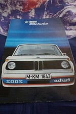 BMW 2002 Turbo Brochure - 8 panel foldout brochure - A4 size - full specs