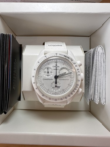 New omega swatch - new, white