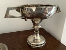 Sterling Silver 1926 Birmingham Hallmark Chalice Two Handled Cup Jumping Prize