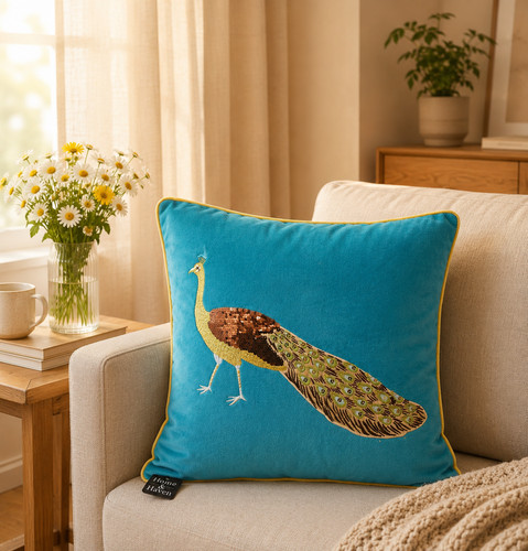 New embroidered peacock - new,