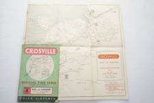 1950 Crosville Bus Timetable No. 4 Rhyl llandudno Wales with Route Map