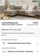 Brand New NEXT Ashford Medium