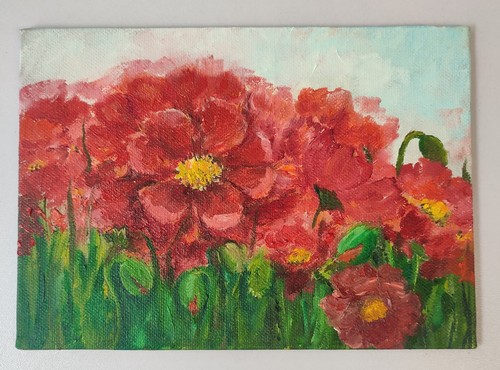 Poppies oil painting on - oil,