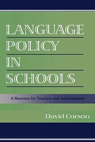 Language policy schools - policy, a