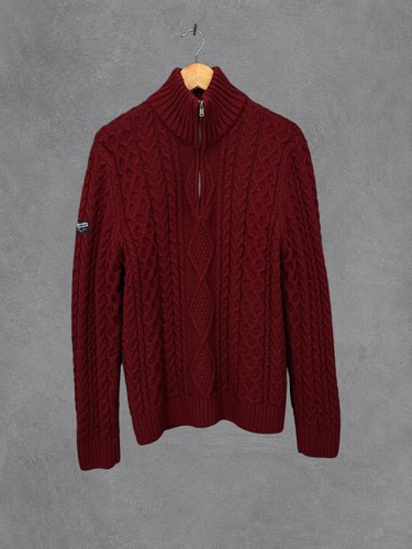 Superdry jumper mens large red - superdry,